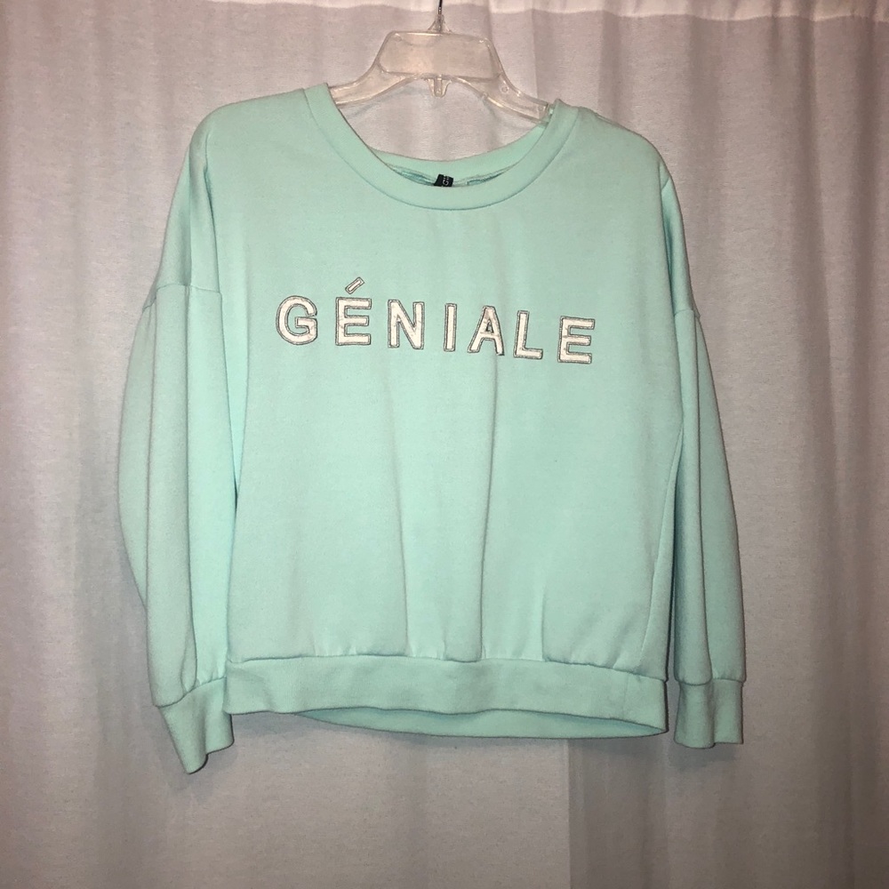 Super comfy Tiffany blue sweater!